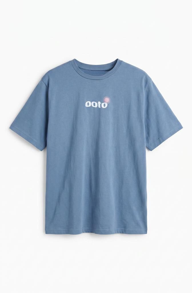 OOTO T-shirt gr&aacute;fica lavada