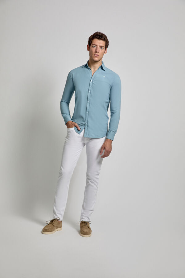 Street Monkey Oxford Shirt  Blue