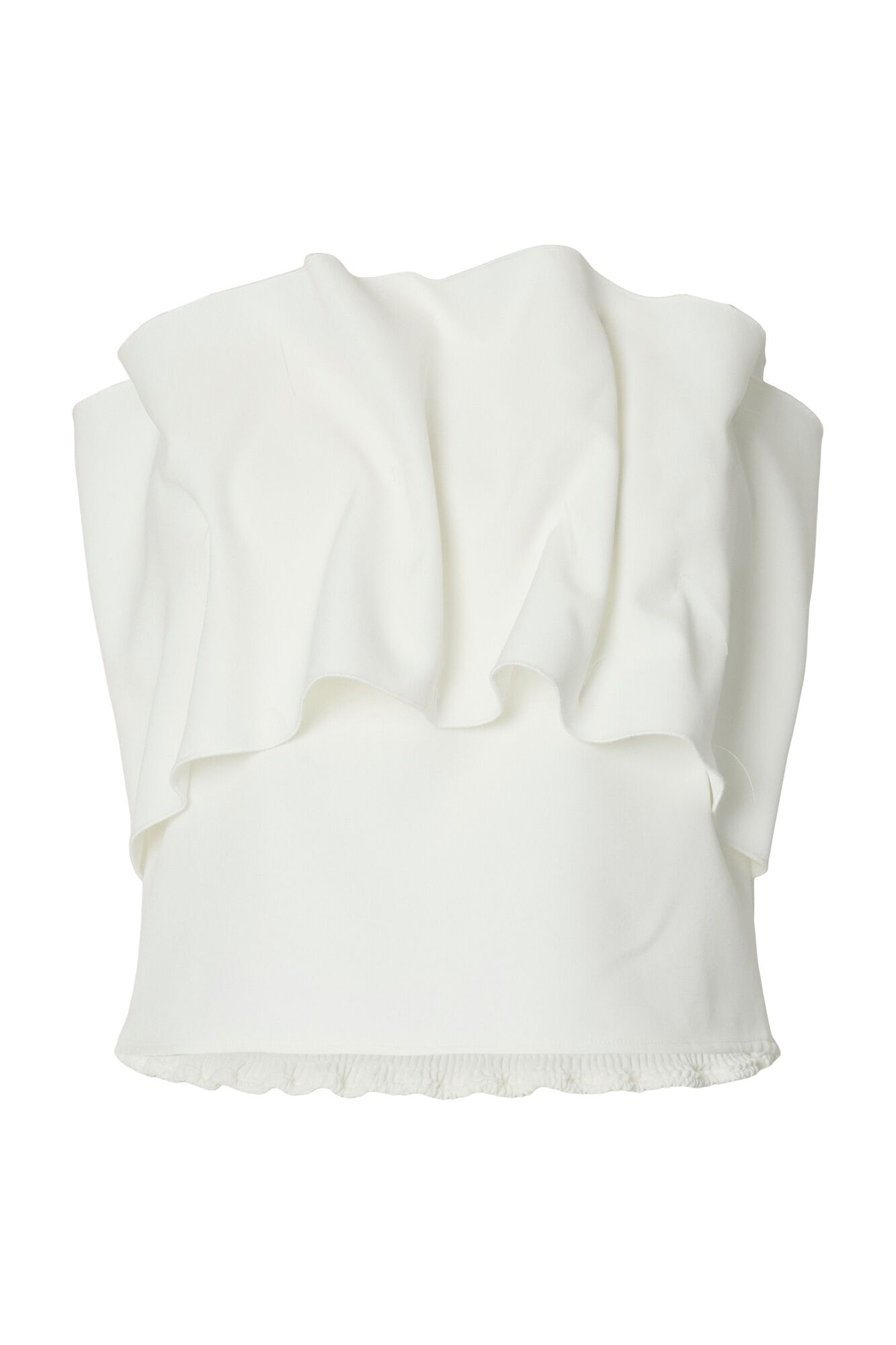 Selected Top bandeau com folho