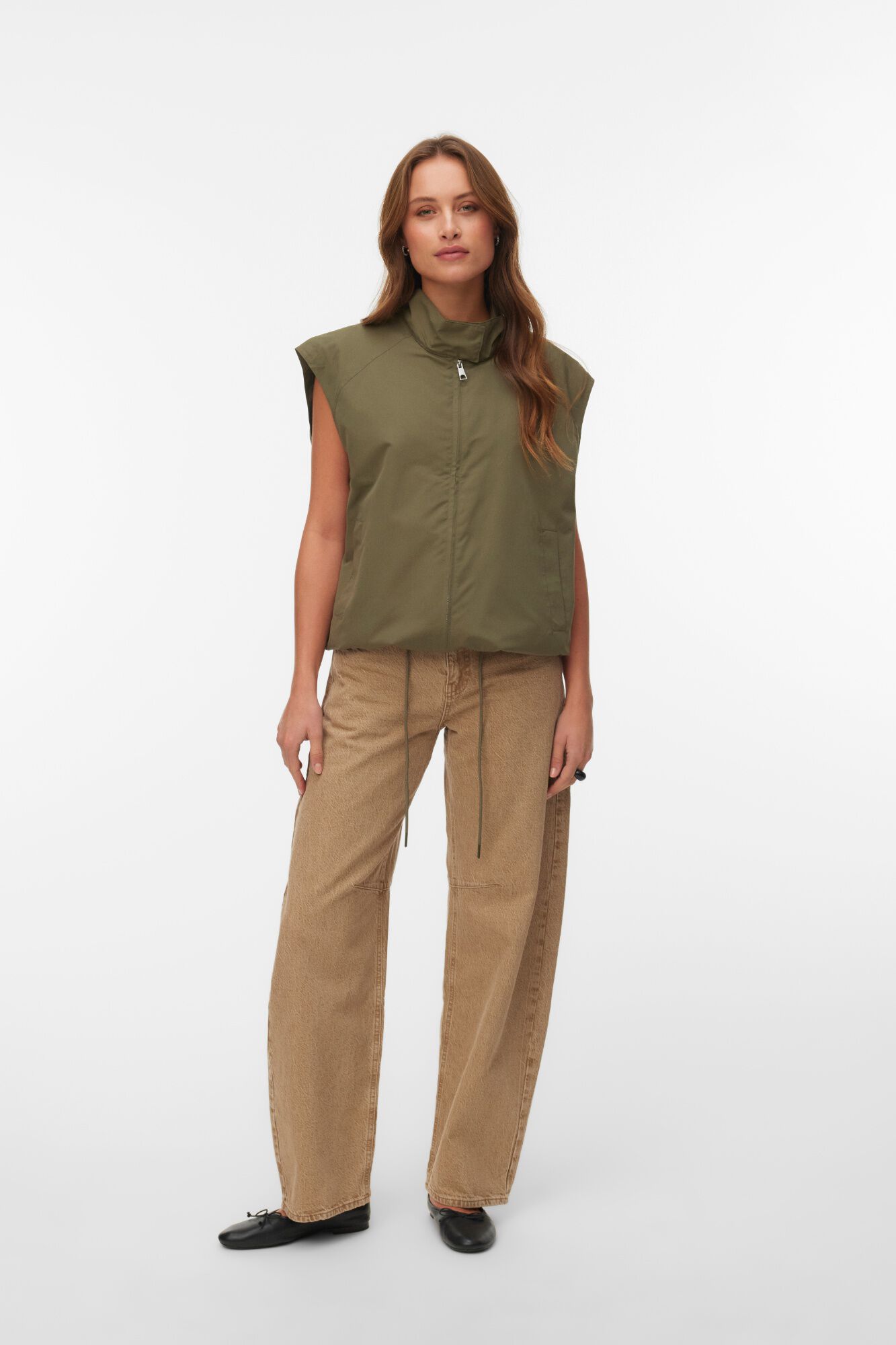 Vero Moda Colete curto ajust&aacute;vel