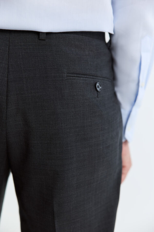 Cortefiel Smart twill trousers Dark grey