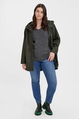 Vero Moda Curve Impermeável com capuz Curve Castanho