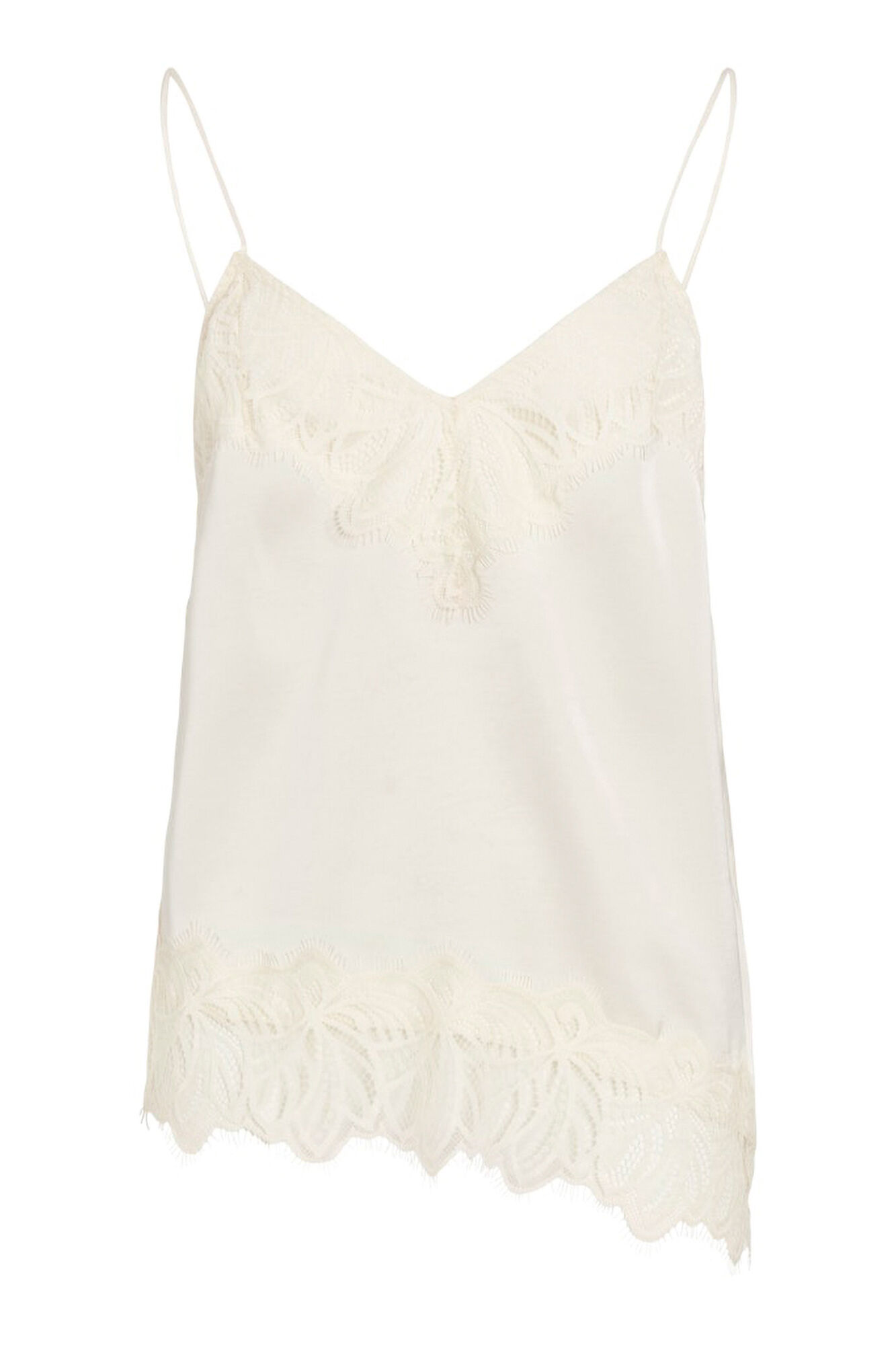 Vila Top de lingerie acetinado com renda