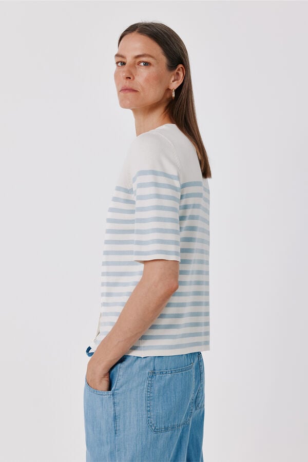 Cortefiel Short sleeve jacket Blue