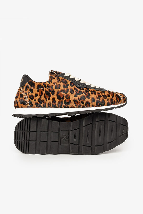 Popa Tênis Esportivo Feminino Kira Leopard Preto
