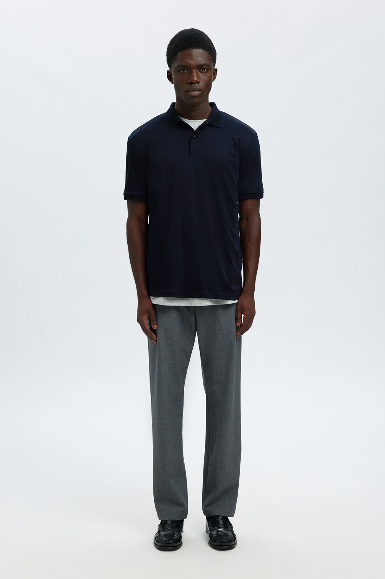 Selected Polo b&aacute;sico de piqu&eacute;