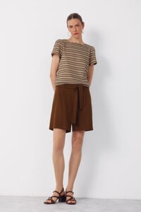 Cortefiel Linen bermuda shorts shorts