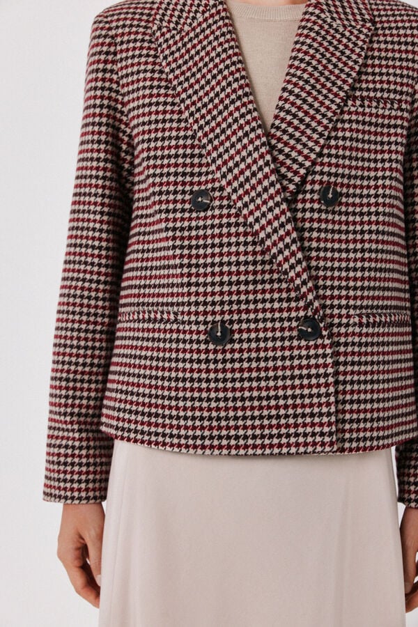 Cortefiel Short blazer Maroon