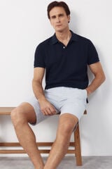Cortefiel Polo shirt link structure Navy