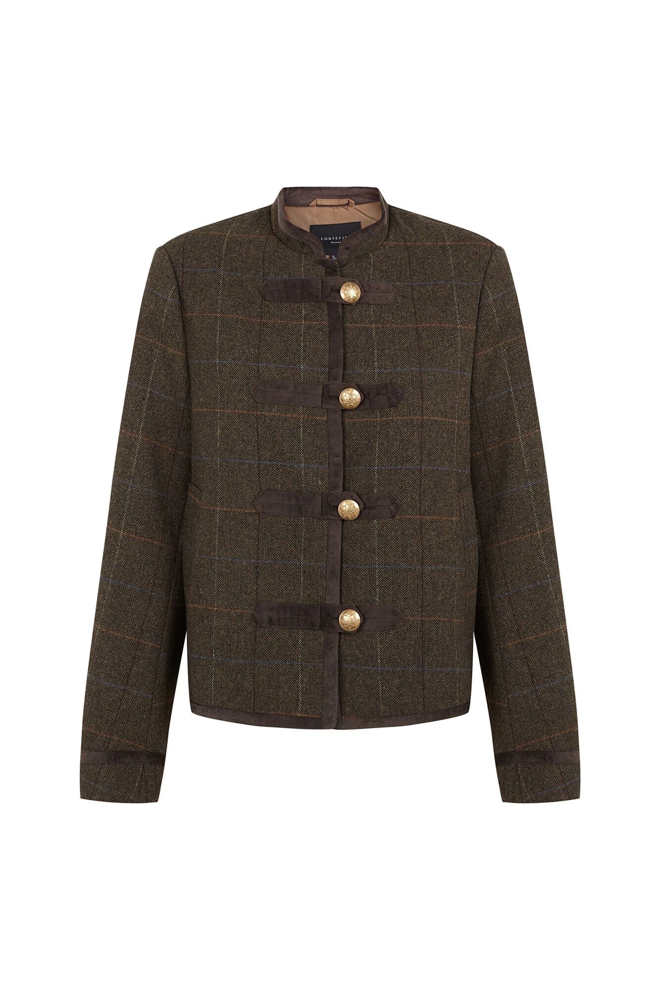 Cortefiel Plaid short jacket