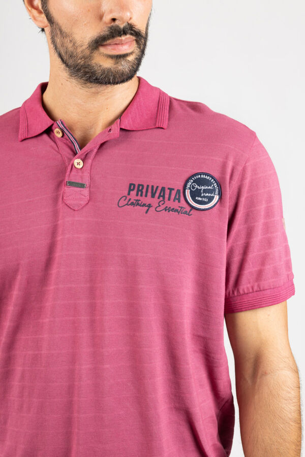 Privata Short sleeve polo shirt Fuchsia