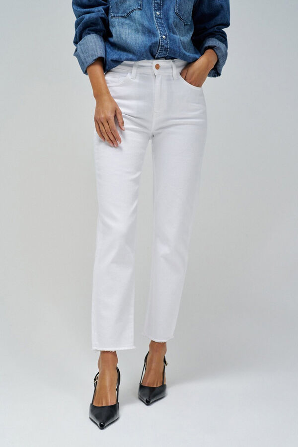 Salsa Jeans Calça jeans cropped slim True Branco