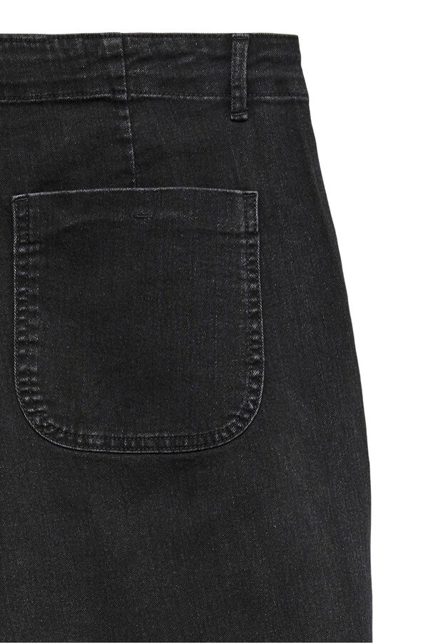 Vero Moda Curve Calça jeans tamanho grande com bolsos frontais Preto