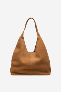 Cortefiel Leather weaved hobo