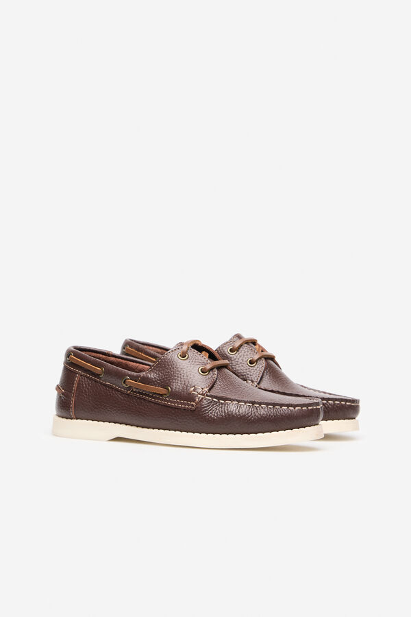 Cortefiel Nautical shoe Dark brown