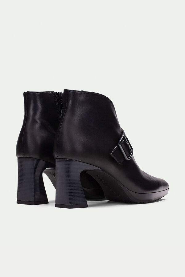 Hispanitas Botins fino com fivela e ilhós ATLANTA Preto