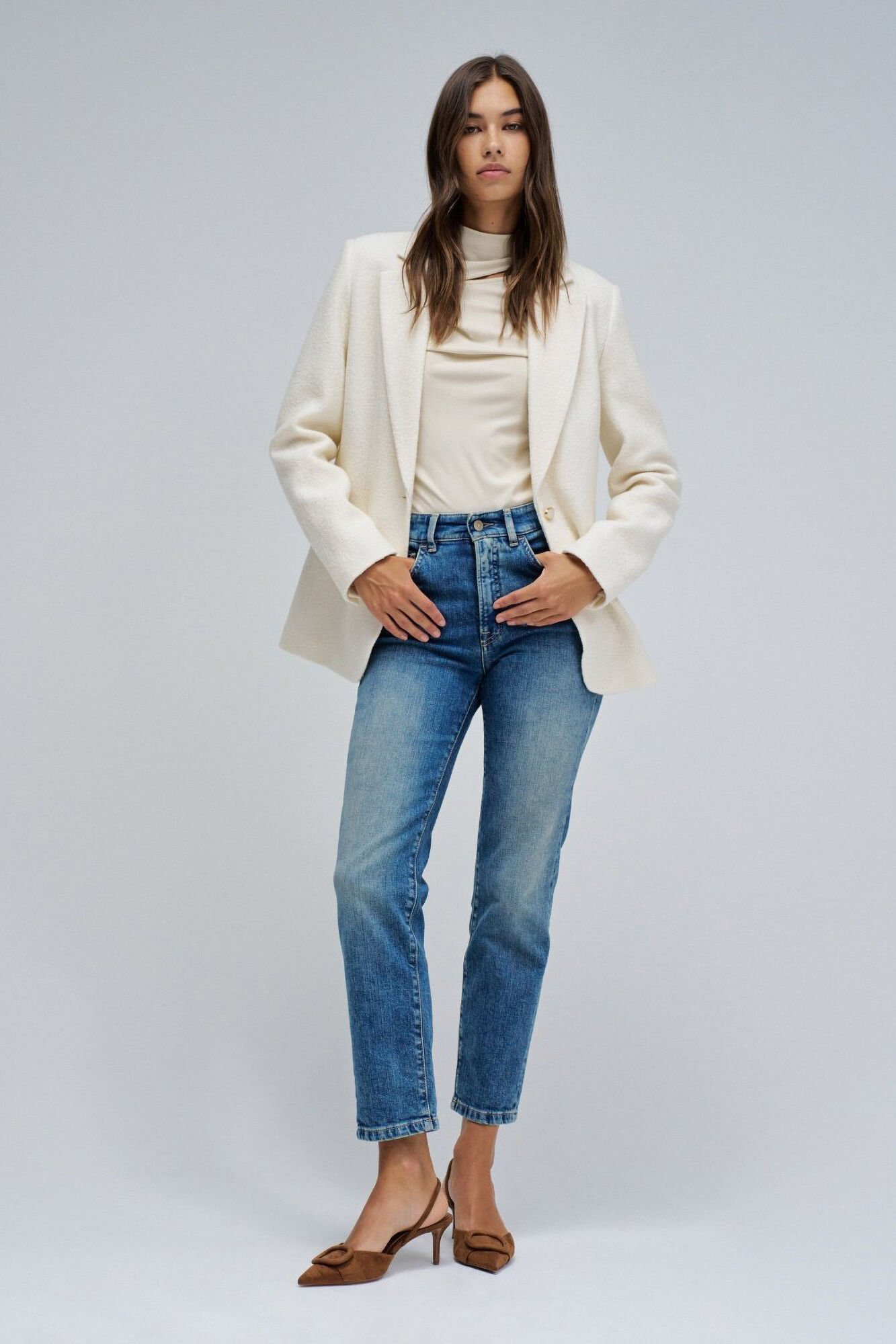 Salsa Jeans Vaqueros ajustados de tiro corto