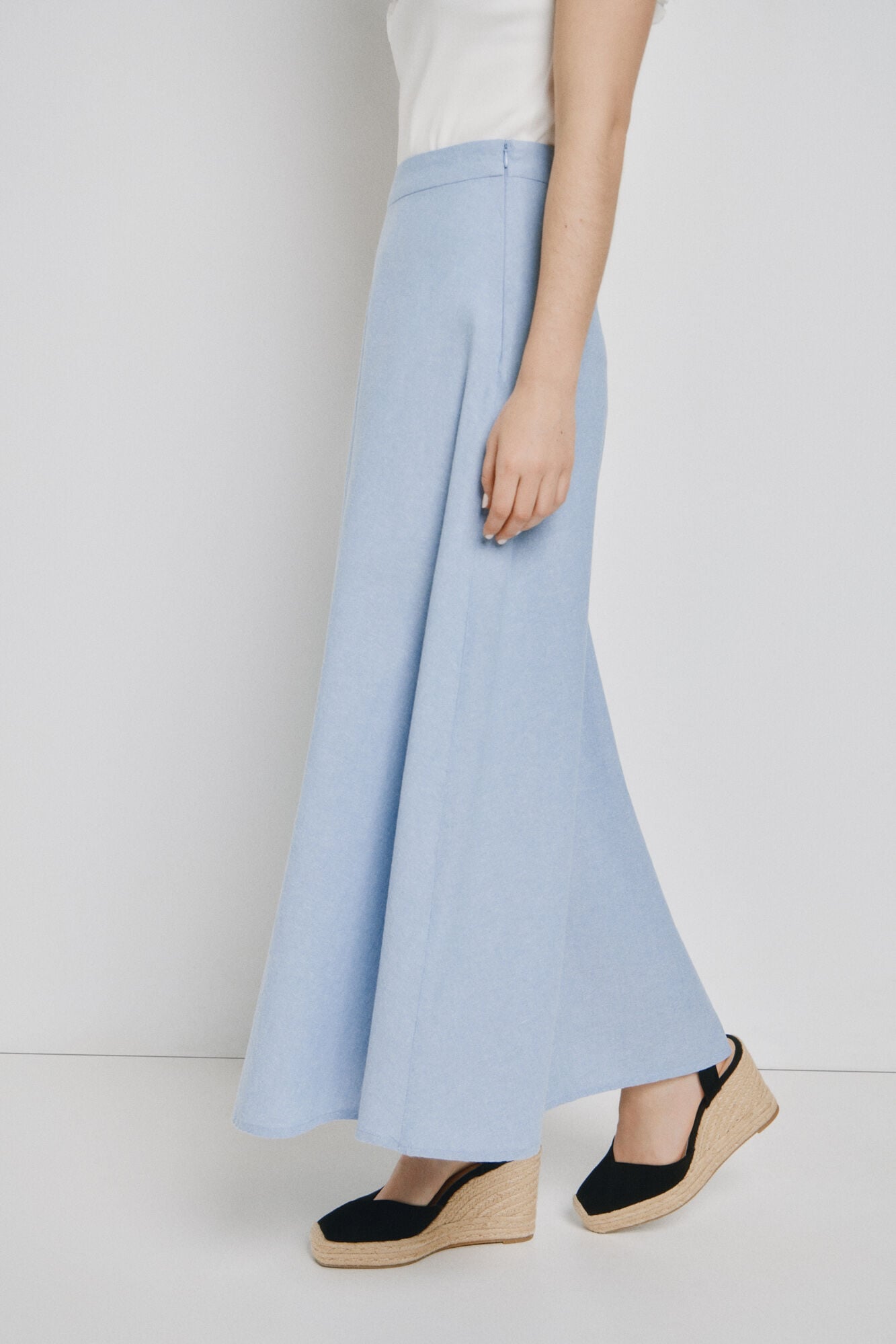 Vero Moda Falda larga de algod&oacute;n