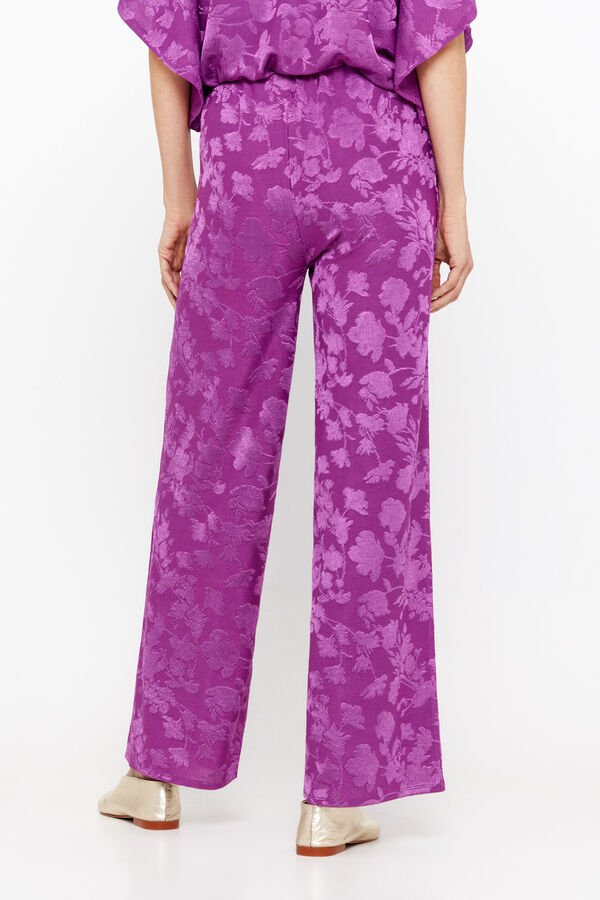 Cortefiel Jacquard knit trousers Lilac