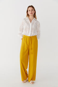 Cortefiel Palazzo trousers Gold