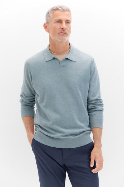 Cortefiel Polo neck jersey-knit jumper 