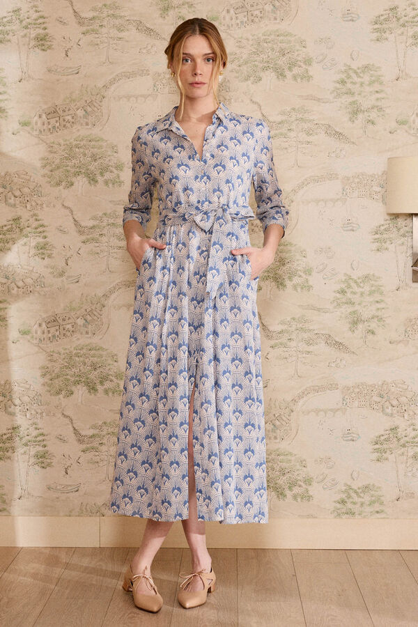Polín Et Moi Vestido camisa denim Bethsabe Azul