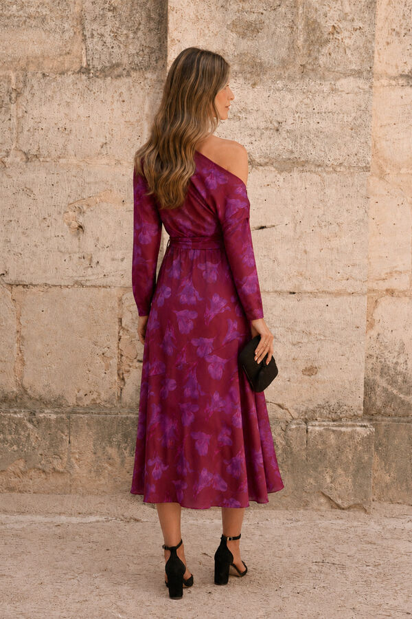 Pol&iacute;n Et Moi Nina floral dress Maroon