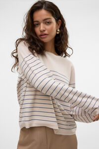 Vero Moda Suéter riscas com gola canoa