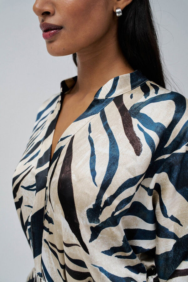 Salsa Jeans Vestido camisa com manga Castanho