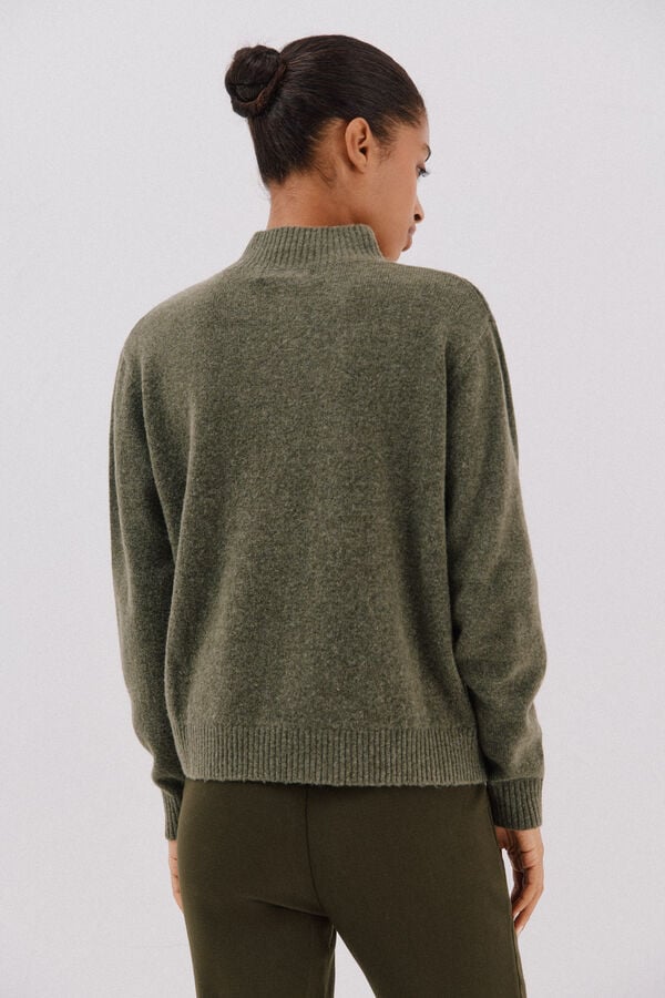 Cortefiel Jersey Perkins braids Kaki