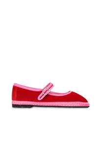 Flabelus Veludo Mary Janes