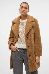 Cortefiel Faux shearling  Dark brown