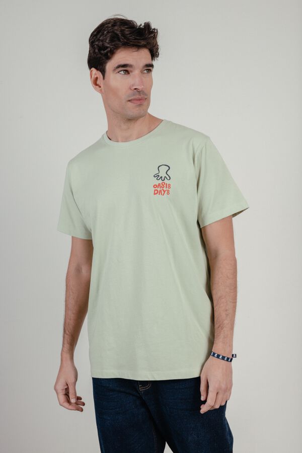 elPulpo T-shirt manga curta Verde