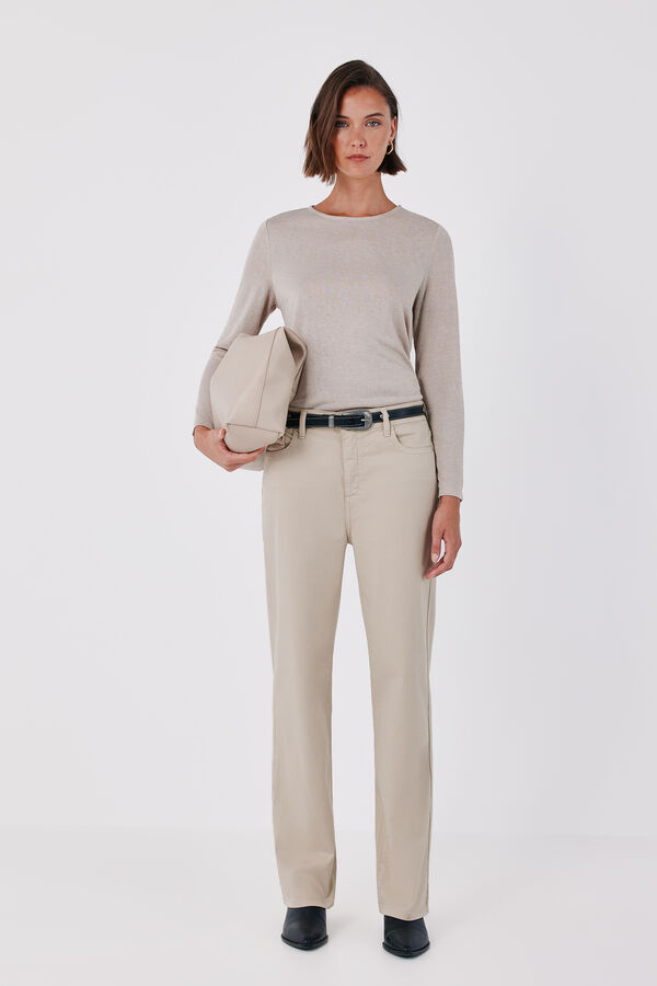 Cortefiel Sensational straight jeans Ivory