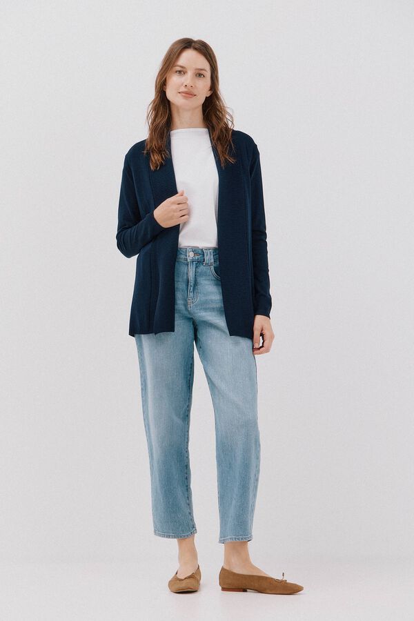 Cortefiel Cardigan with shawl neckline Navy