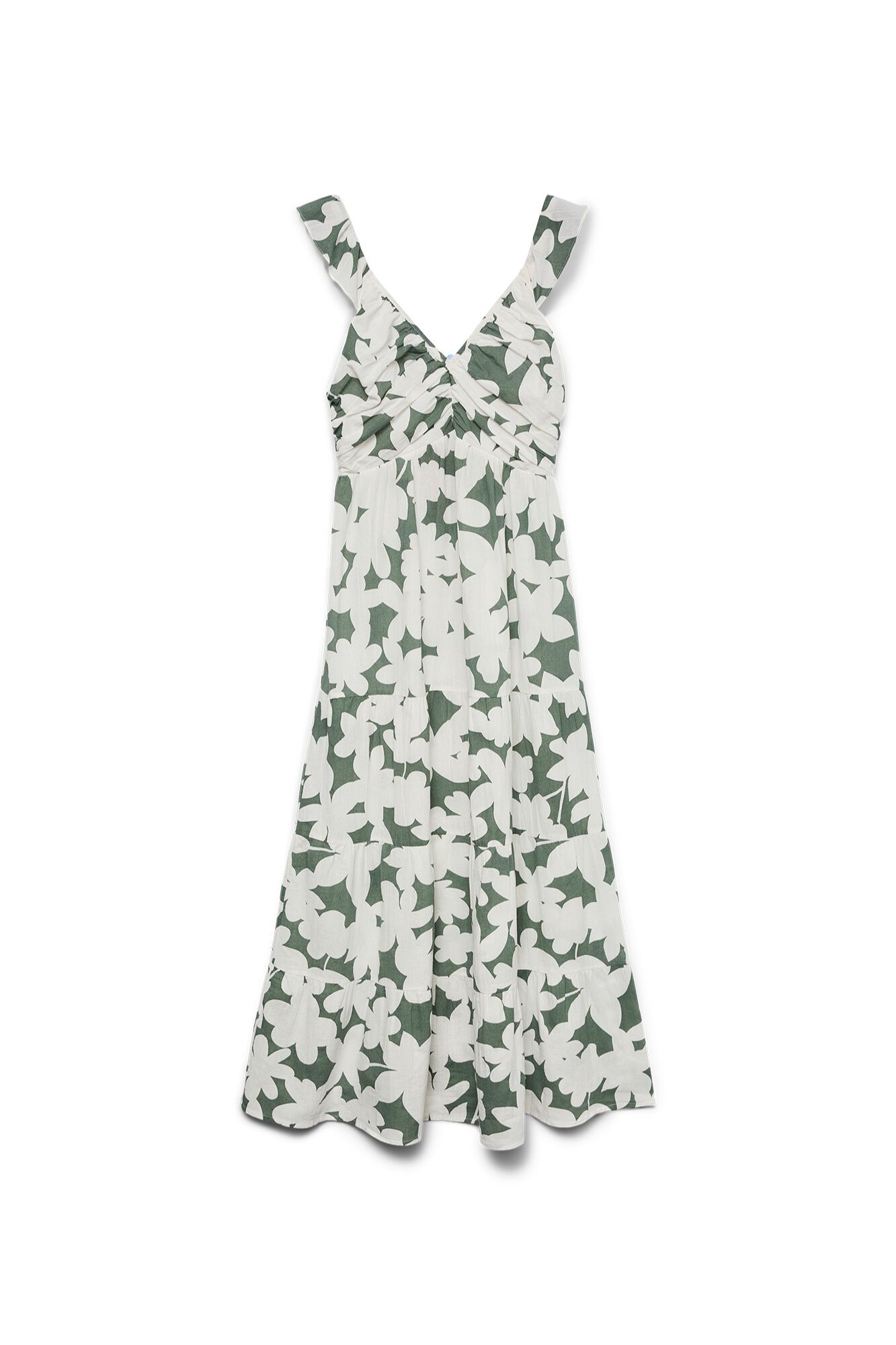 Vero Moda Vestido midi em algod&atilde;o