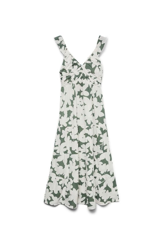 Vestido midi de algodón