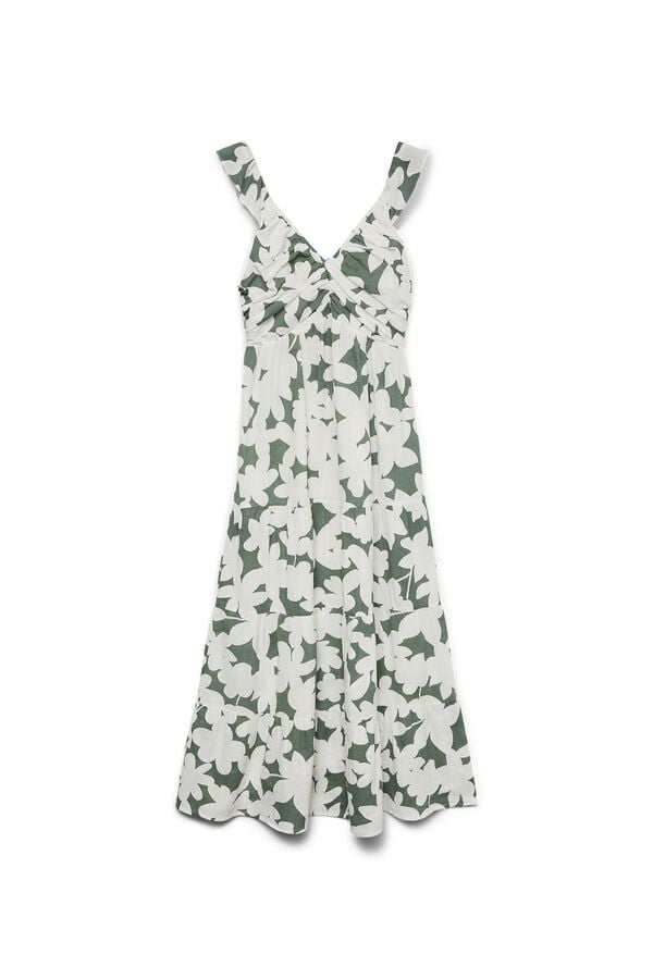 Vero Moda Cotton midi dress Green