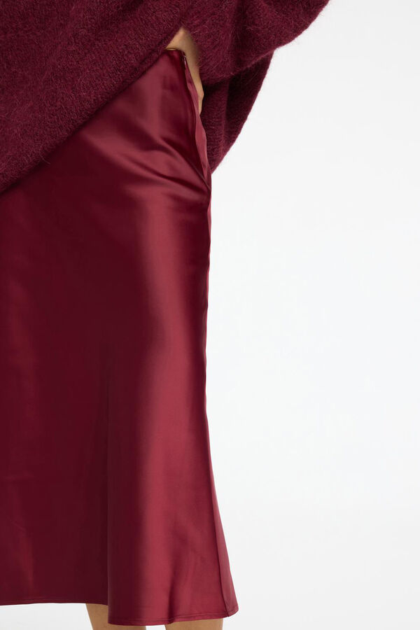 Selected Femme Saia midi fluida confecionada com materiais reciclados. Roxo