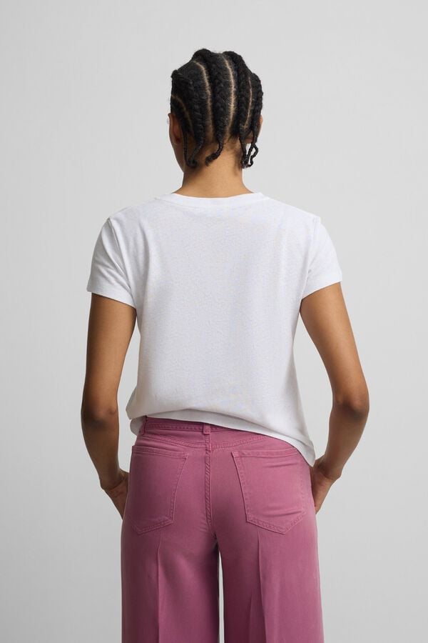 Silbon T-shirt bolso raquete Branco