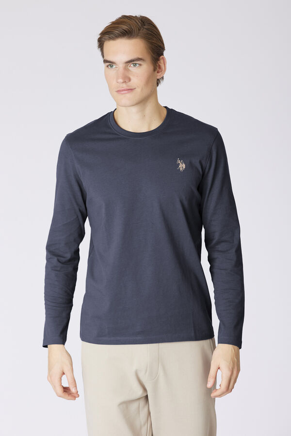 Us Polo T-shirt manga manga Joel Azul