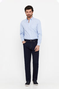 Cortefiel Classic fit dynamic jeans Navy