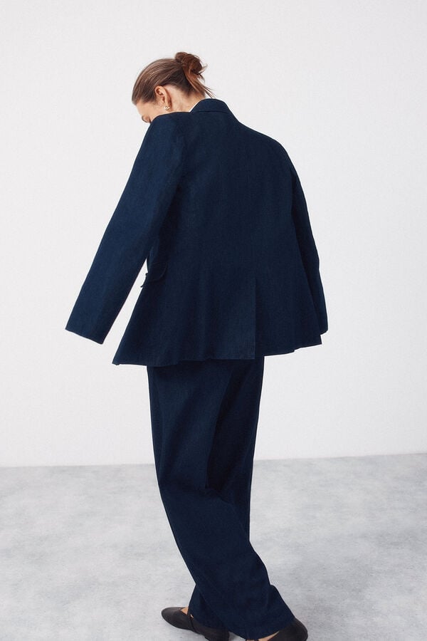 Cortefiel Pantal&oacute;n denim sastre Azul