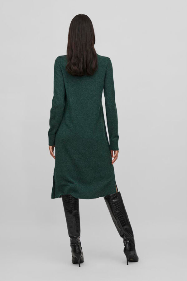 Vila Jersey-Knit dress with viscose Dark green
