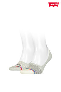 Cortefiel Multistripe short socks. Pack of 2 pairs. Grey