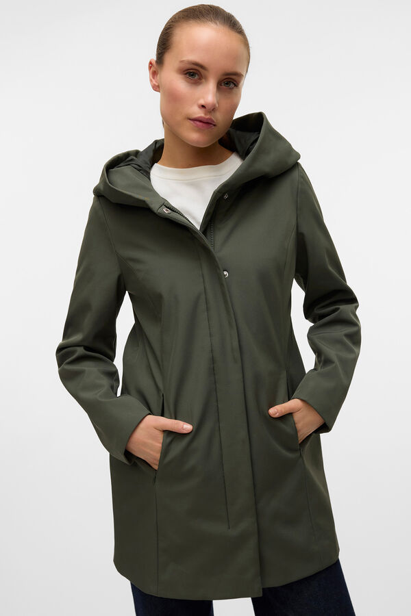 Vero Moda Parka resistente à água com capuz Cinzento