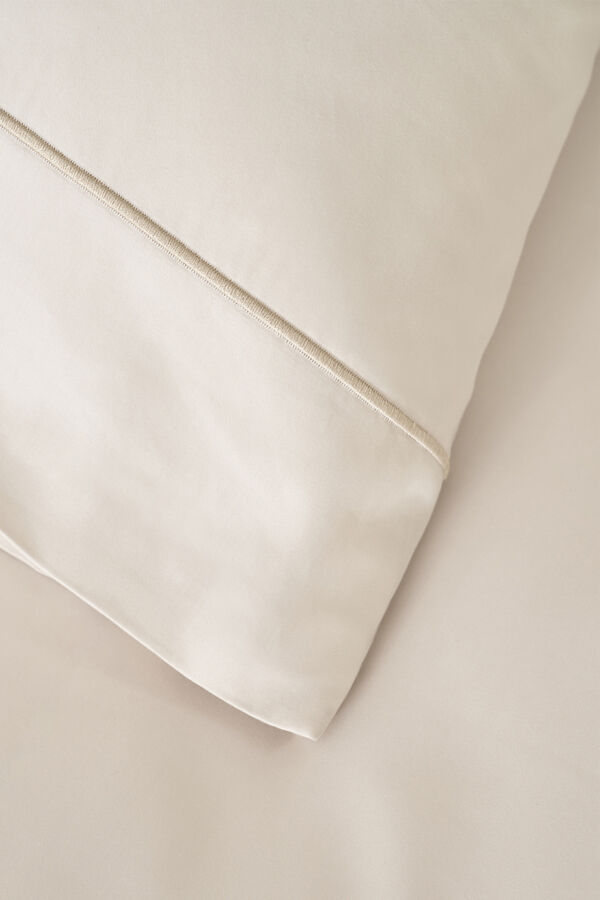 Cortefiel Jogo Capa de Edredão New York Bege cama 180-200 cm Tostado