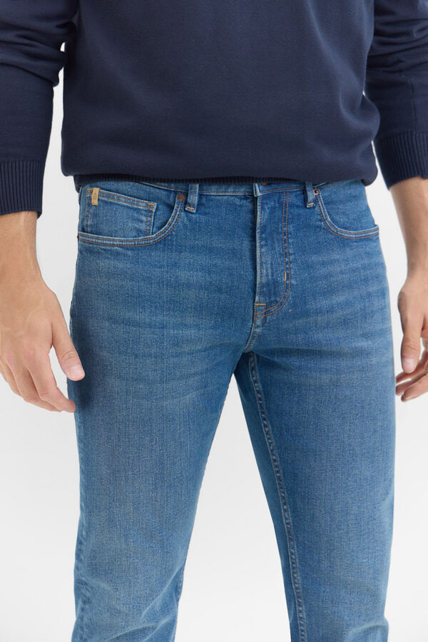 Cortefiel Slim fit jeans Blue