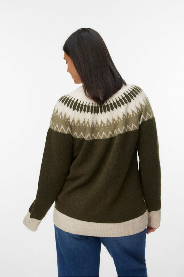 Vero Moda Curve Camisola grego tamanho grande  Verde