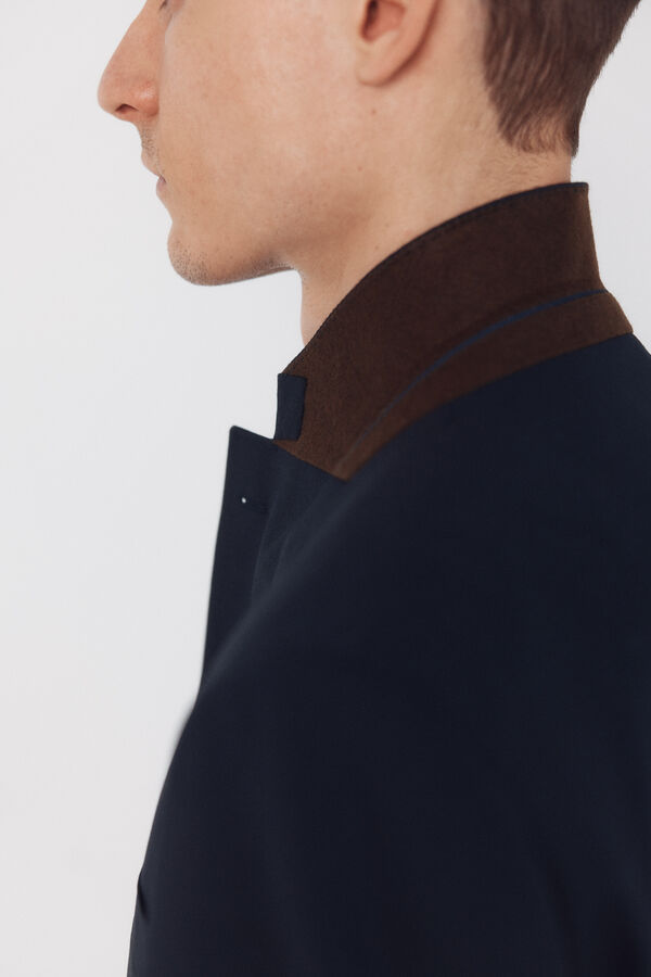 Cortefiel Blazer dynamic blue structure   Navy